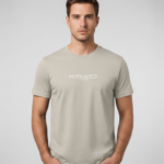 pánské tričko krémové motivated z bio bavlny